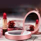 Compact Mirror With Portable Phone Charger