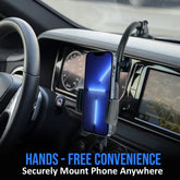 Car Phone Mount Holder with Long Neck Anti Shake Cradle