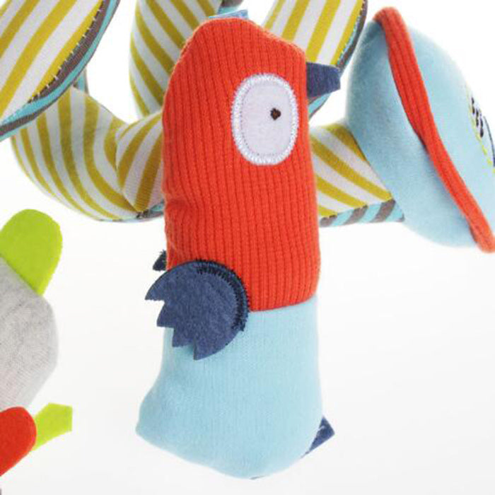 Bed around plush toys for babies
