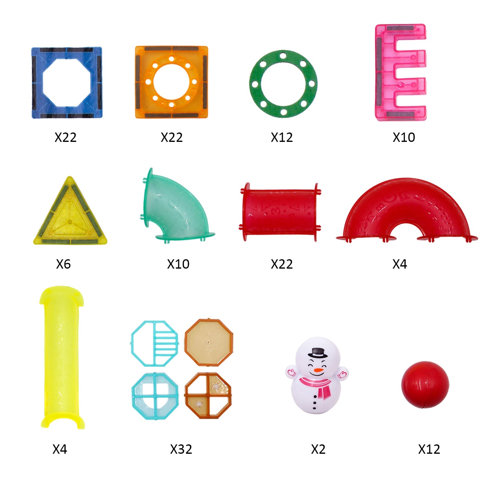 158PCS Magnetic Building Blocks For Kids