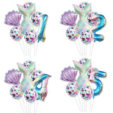 Birthday Party Supplies Decorative Mermaid Balloon Package