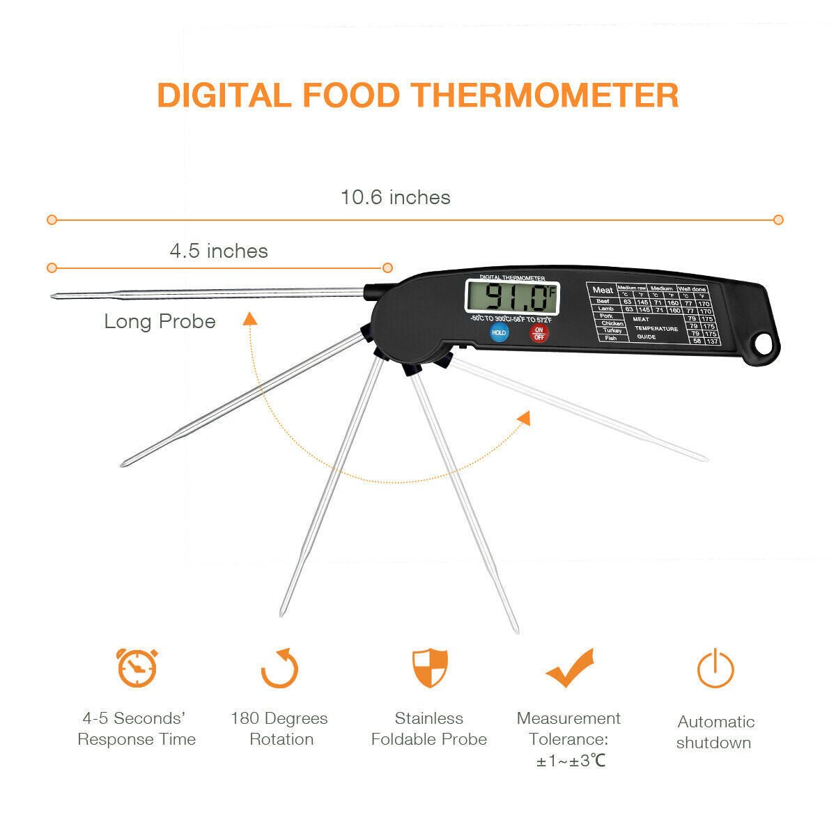 Digital Cooking Meat Thermometer