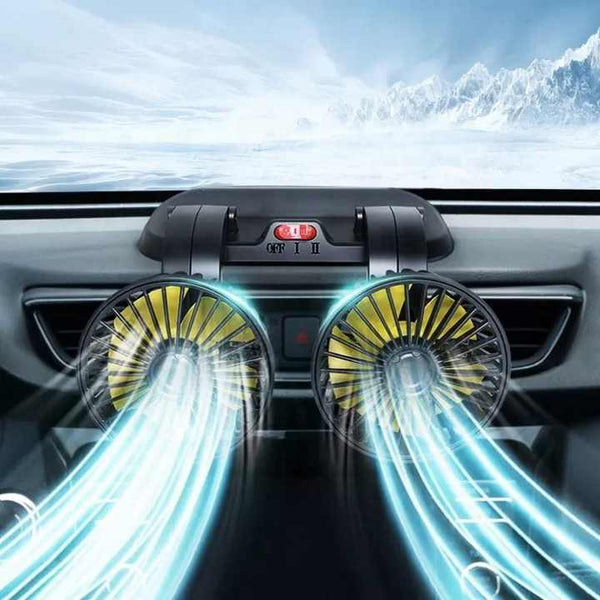 Double Headed Vehicle Fan