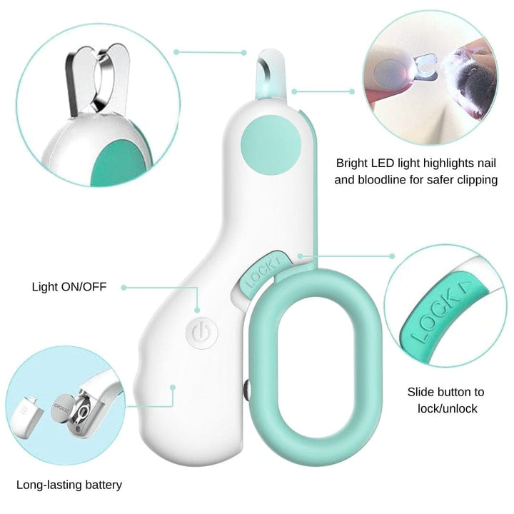 Pet Nail Clipper with LED Light
