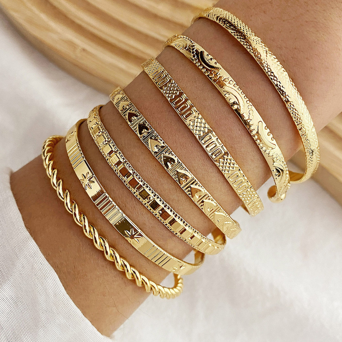 Golden Bangle Bracelet