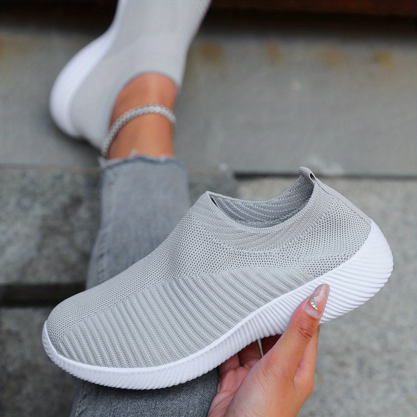 Womens Solid Sneakers